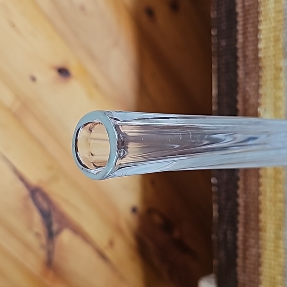 Twisted Glass Tall Bud Vase - Picture 4 of 5